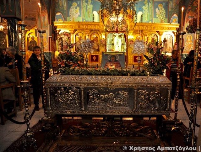 Γεώργιος ο Νεαπολίτης, ΄Αγιος Ιερομάρτυς , Η λάρνακα του Αγίου,  3 Νοεμβρίου